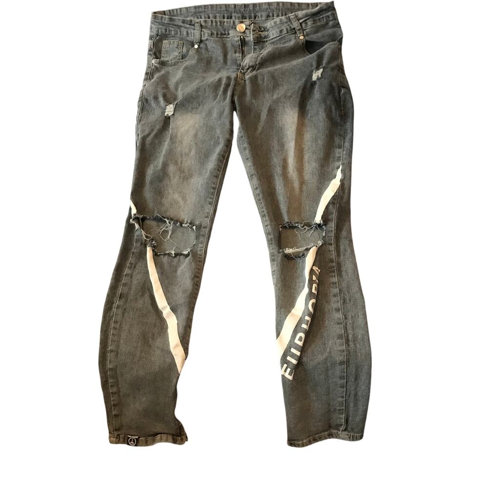ROMWE Euphoria Streetwear Jeans 32x29 (Medium) - Picture 3 of 9